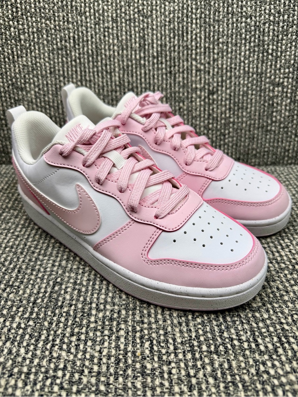 Nike Court Borough Low Recraft GS White Pink Foam Sneakers Youth 5.5Y DV5456-105
